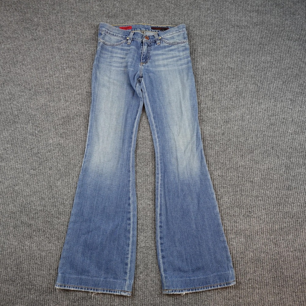 Adriano Goldschmied The Legend Jeans Womens 27 Medium Blue Mid Rise Flare Denim